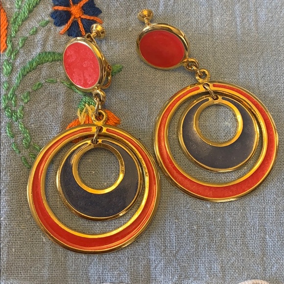 Vintage - 3 pair, screw-back, clip on earrings - Picture 4 of 5